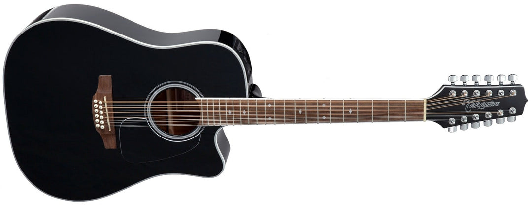 Takamine GD38CE-BLK Dreadnought 12-saitige Akustik-Gitarren, B
