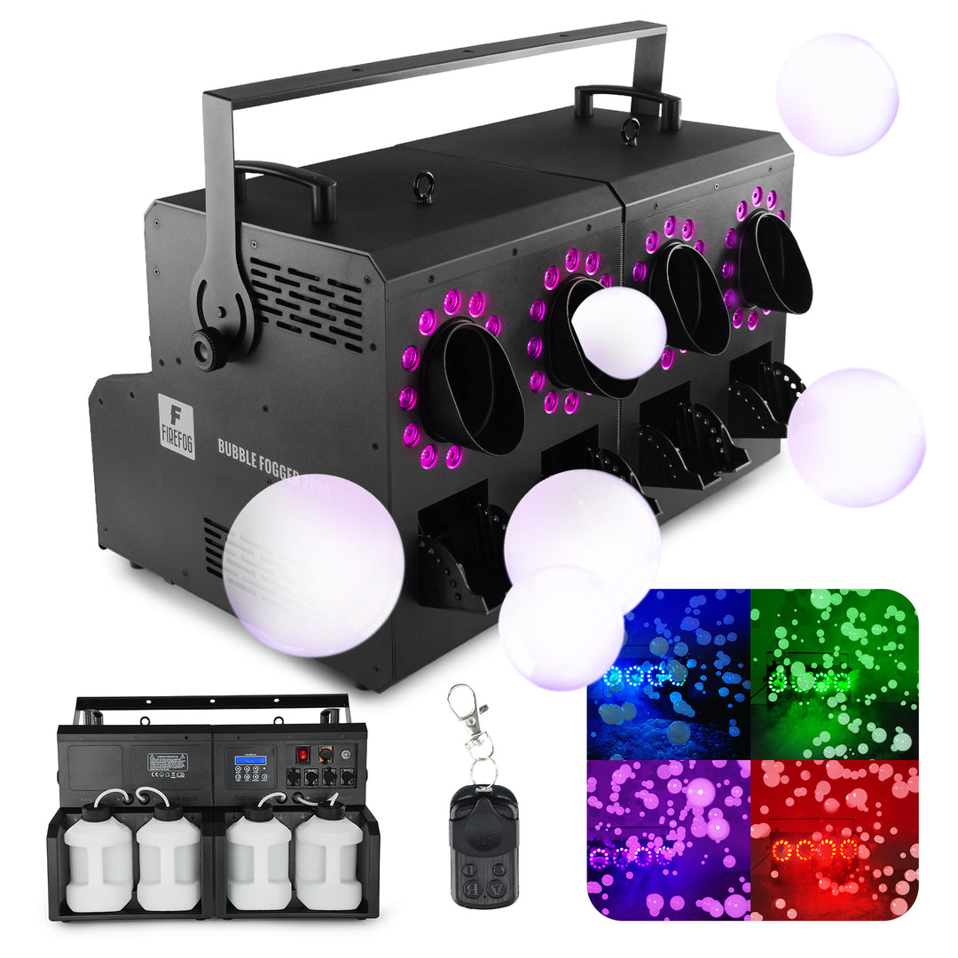Firefog BUBBLE FOGGER 2000 nebel- und Blasenmaschine mit LED und DMX