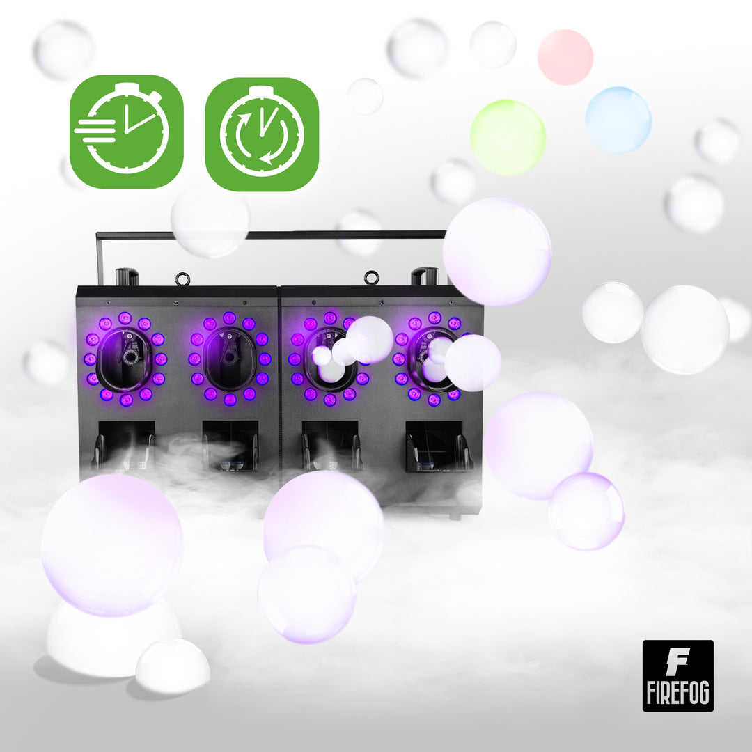 Firefog BUBBLE FOGGER 2000 nebel- und Blasenmaschine mit LED und DMX
