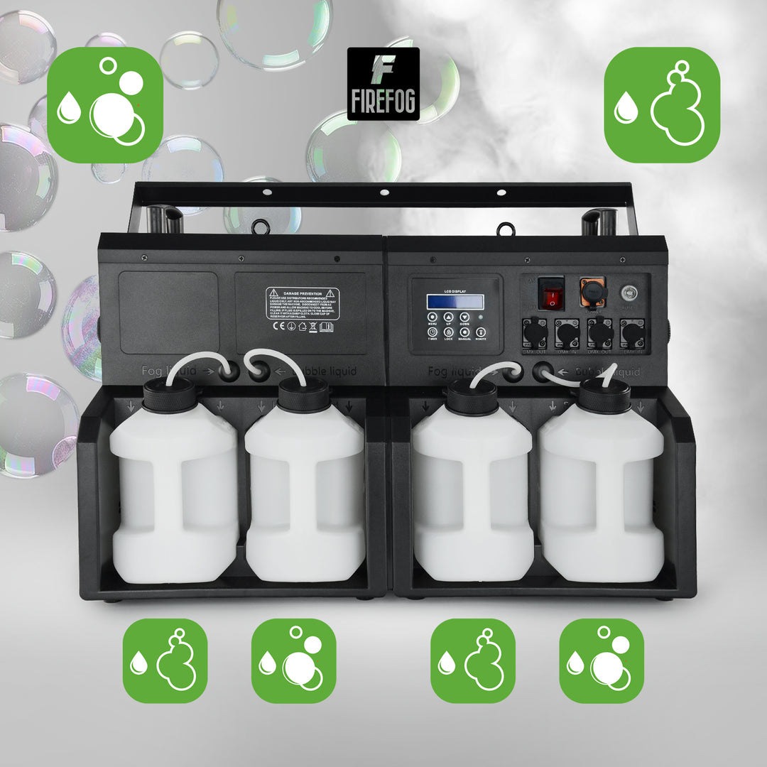 Firefog BUBBLE FOGGER 2000 nebel- und Blasenmaschine mit LED und DMX