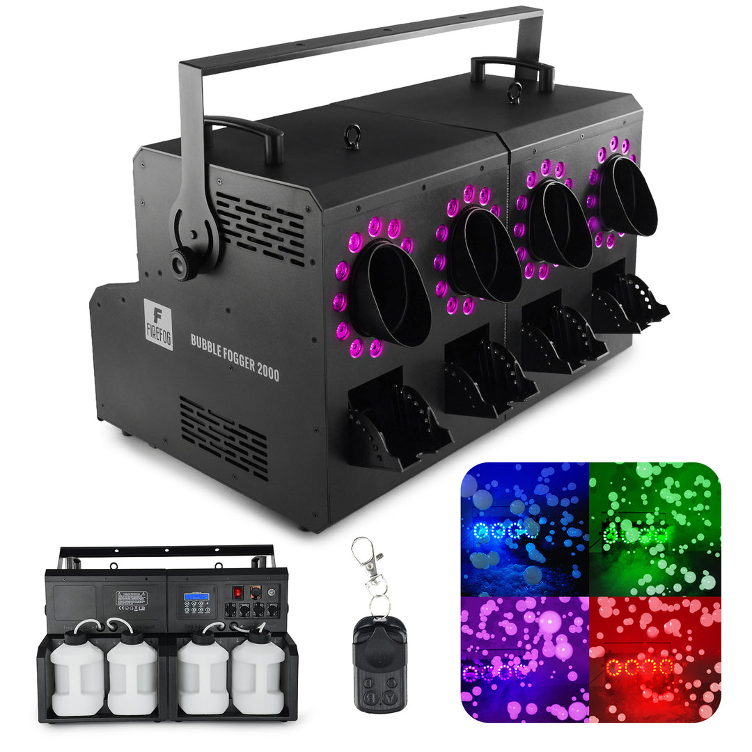 Firefog BUBBLE FOGGER 2000 nebel- und Blasenmaschine mit LED und DMX