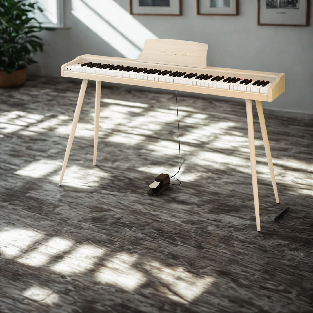 Mielczewski digitalpiano mit Metallbeinen, beige