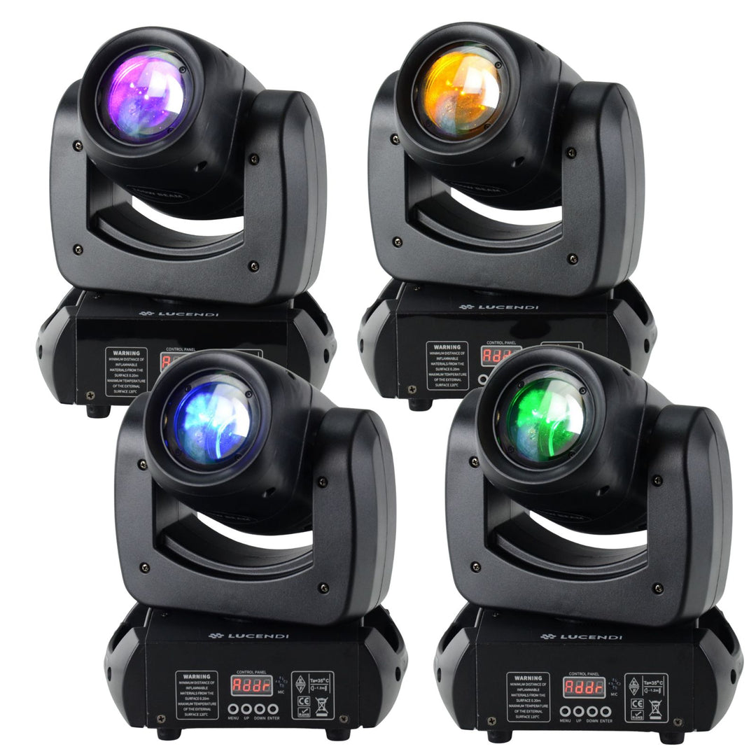 Lucendi BEAM100 moving head, Set mit 4 Stück und case