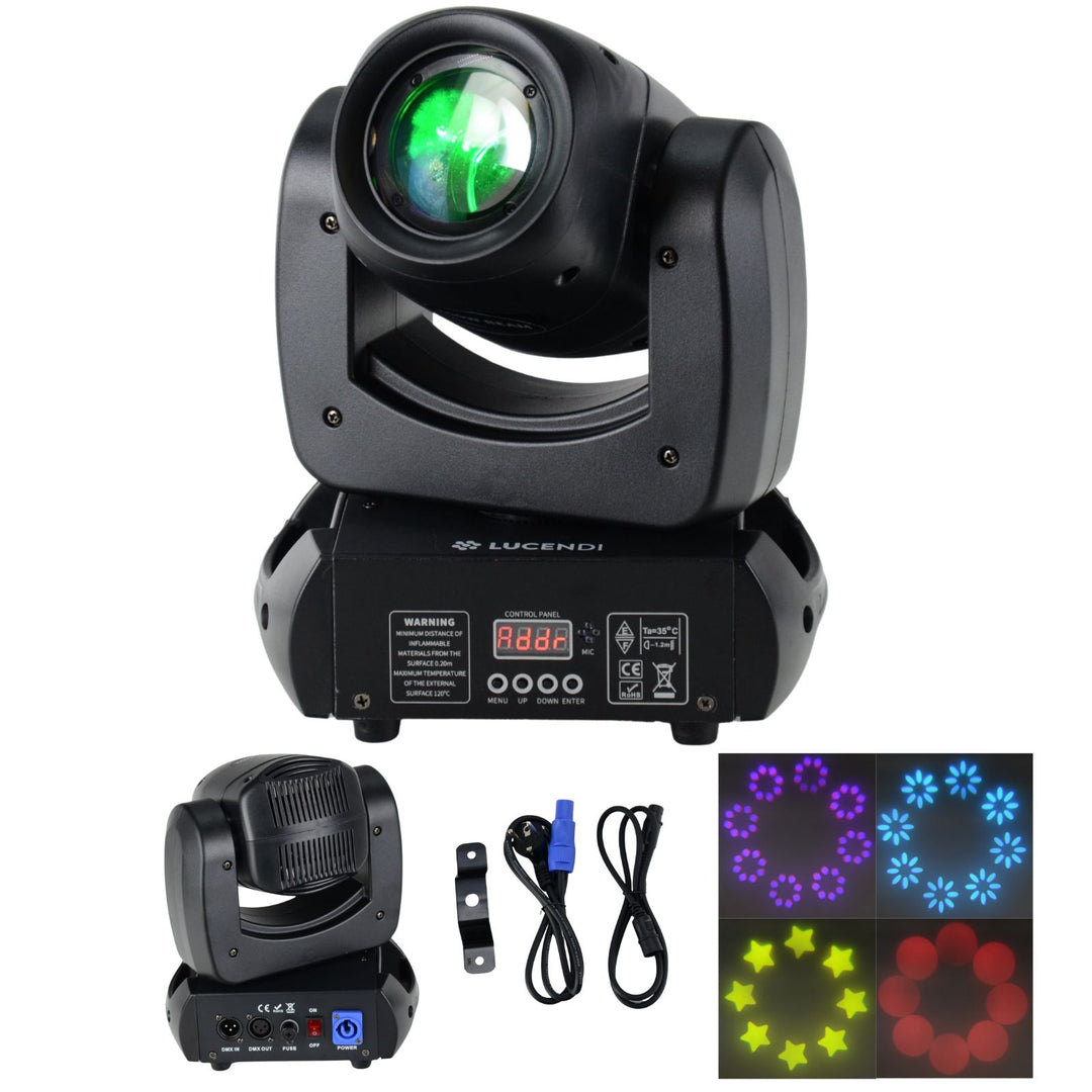 Lucendi BEAM100 moving head, Set mit 4 Stück und case