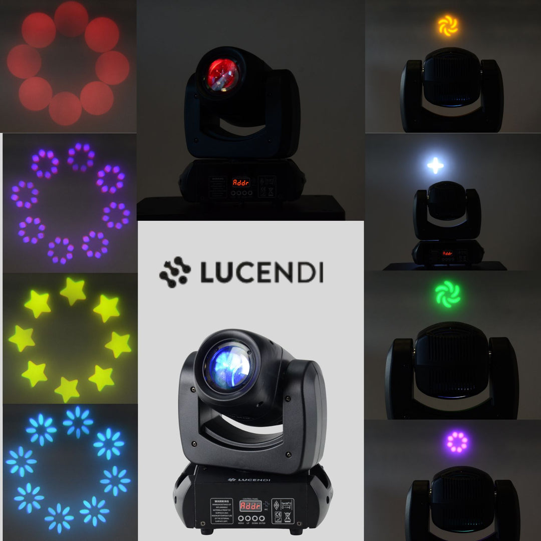 Lucendi BEAM100 moving head, Set mit 4 Stück und case