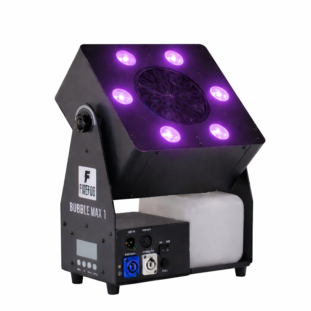Firefog Bubble Max 1 Seifenblasenmaschine mit LED, DMX und Fernbedienung