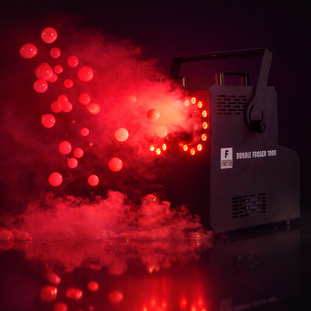 Firefog BUBBLE FOGGER 1000 Nebel- und Seifenblasenmaschine mit RGBW LED