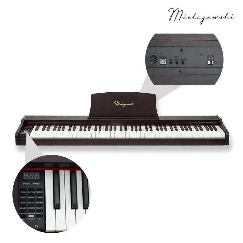 Mielczewski Tiento digitalpiano, dunkelbraun