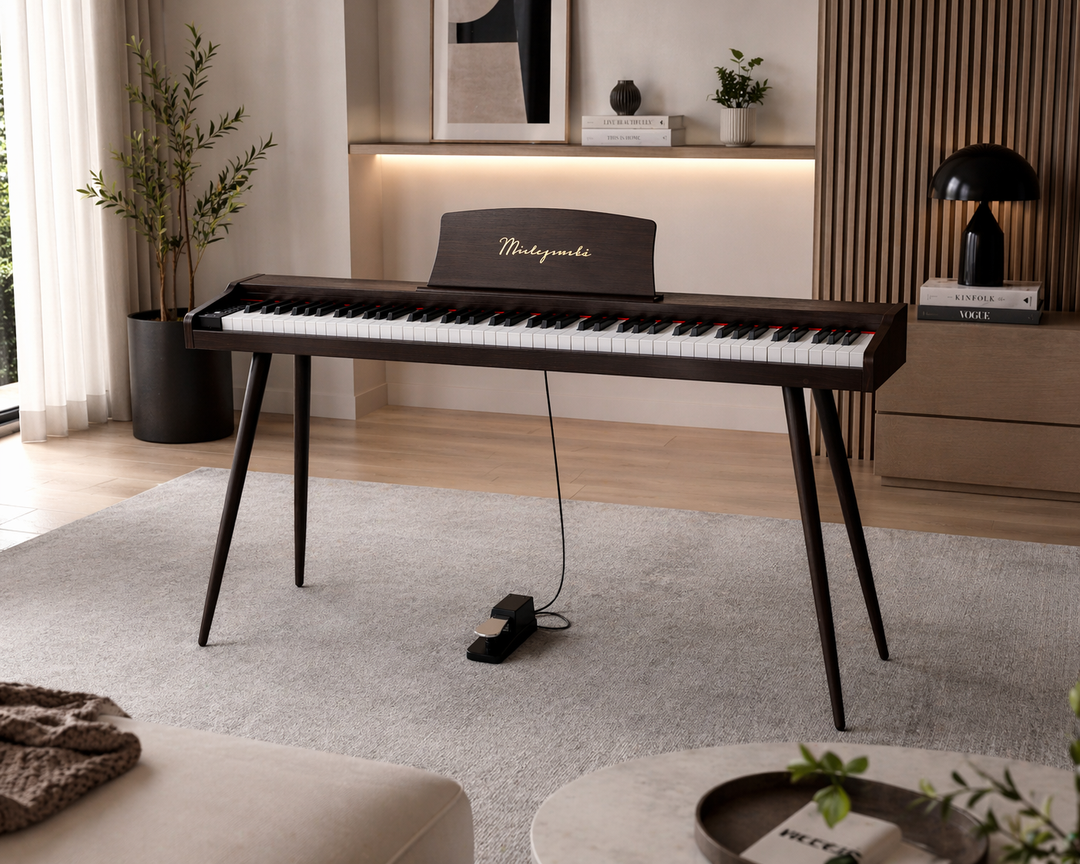 Mielczewski Virelai digitalpiano mit Beinen, dunkelbraun