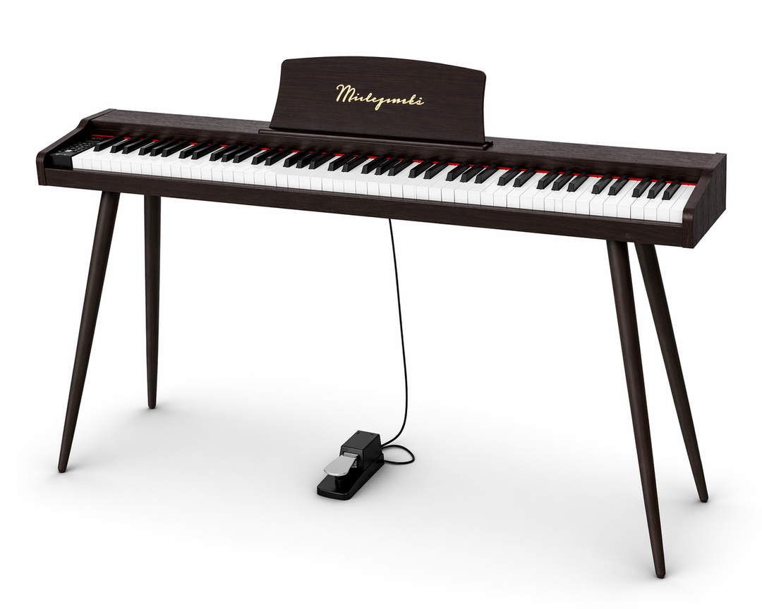 Mielczewski Virelai digitalpiano mit Beinen, dunkelbraun