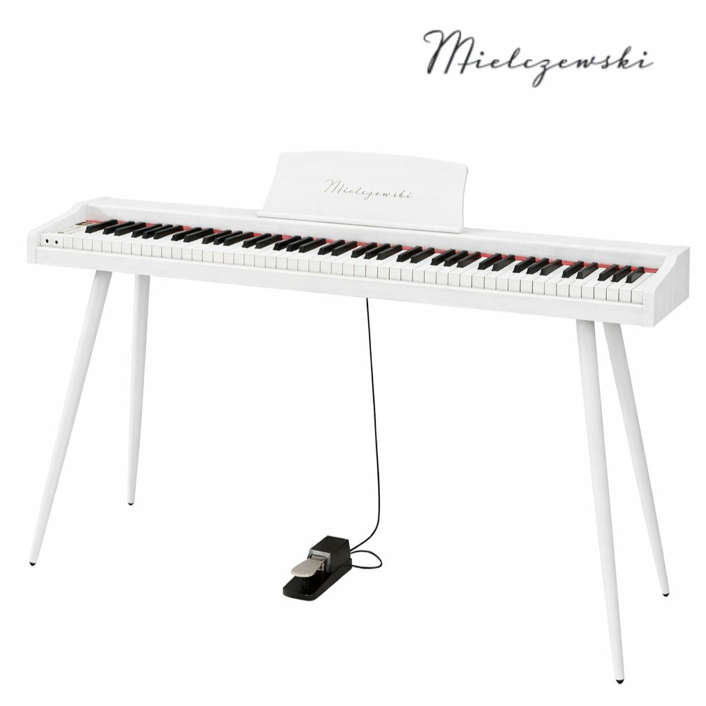 Mielczewski Virelai digitalpiano mit Beinen, weiß