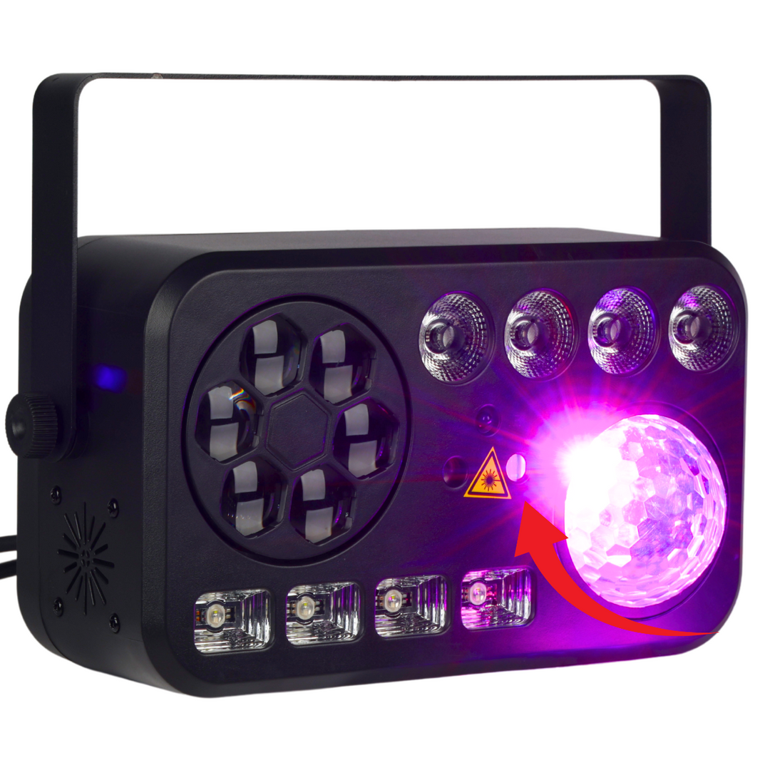 LIGHT4ME PARTY V Multi-Effekt LED-Licht RGBW-UV 6