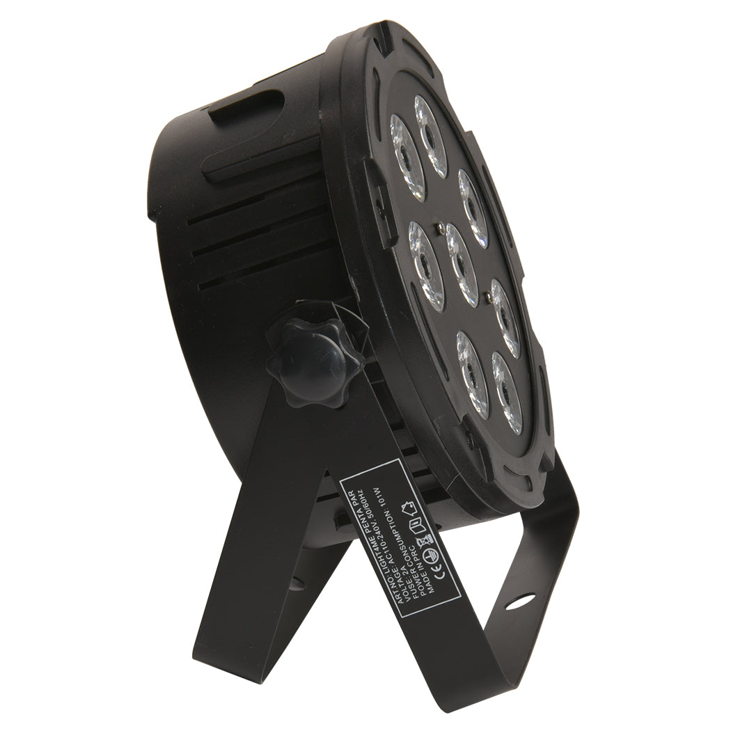 LIGHT4ME PENTA PAR 8x12W MKII RGBWA LED slank
