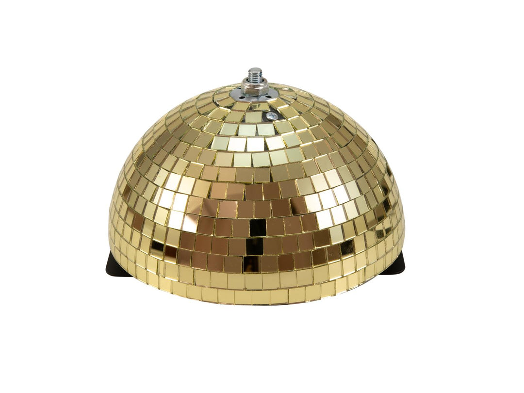 EUROLITE halbe Spiegelkugel 20cm gold motorisiert