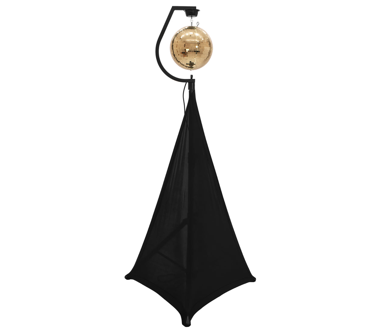 Holder with Motor for Mirror Balls up to 30cm (Black)