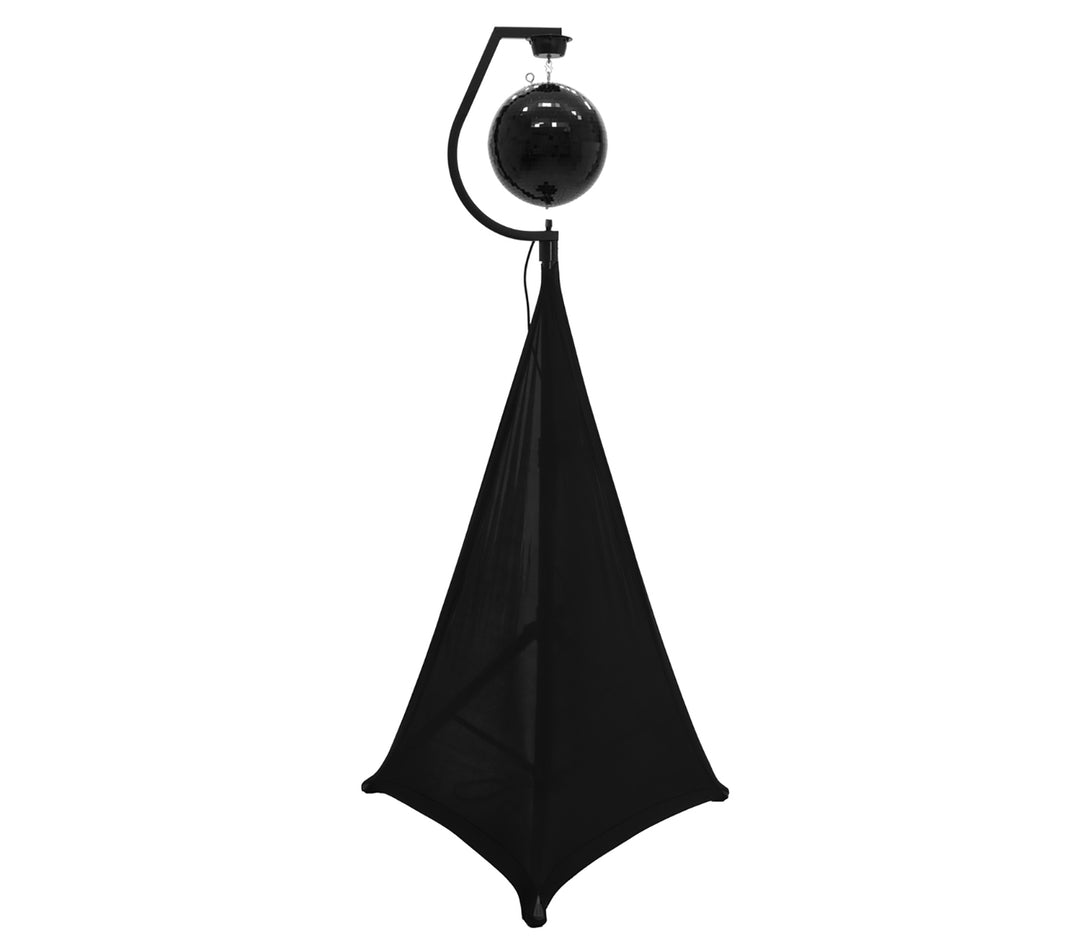 Halter mit Motor für Spiegelkugeln bis 30cm (Schwarz)