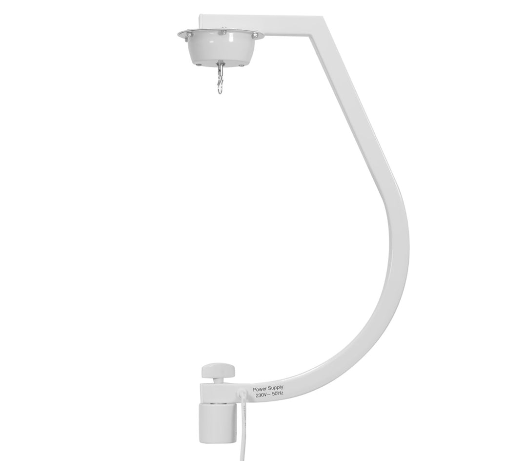 Halter mit Motor für Spiegelkugeln bis 30cm (Weiß)