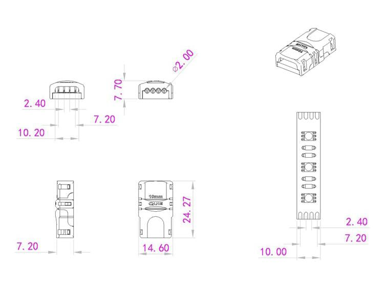 EUROLITE LED Strip Flexible Connector 4-polig 10mm