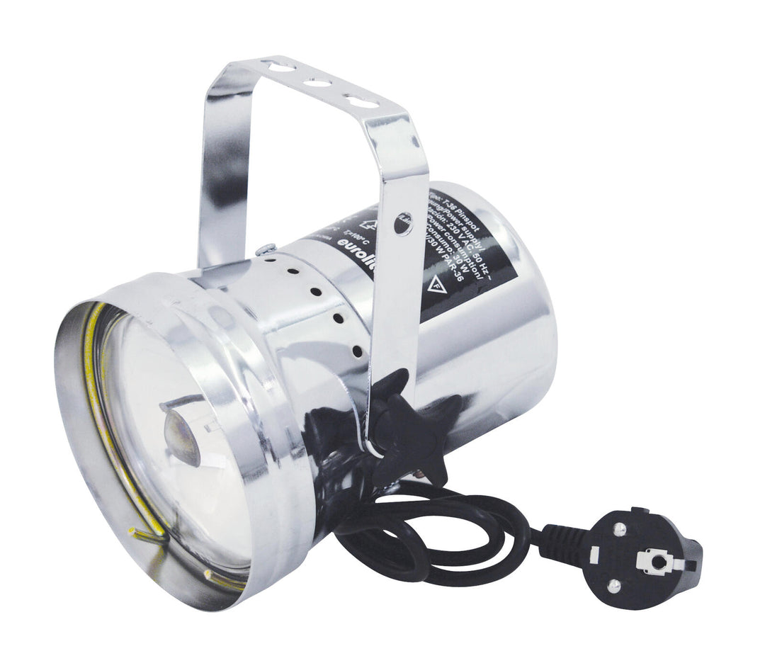 EUROLITE T-36 Punktstrahler mit Stecker, silber