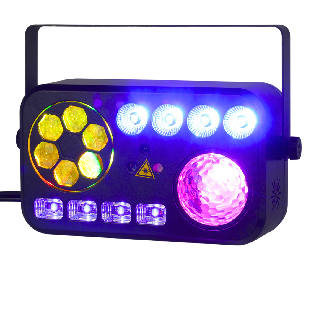 LIGHT4ME PARTY V Multi-Effekt LED-Licht RGBW-UV 6