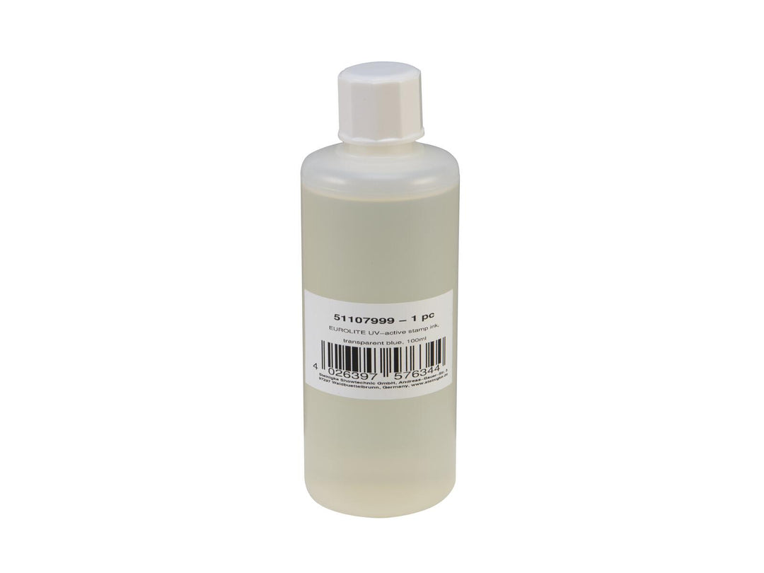 EUROLITE UV-aktive Stempeltinte, transparentblau, 100ml
