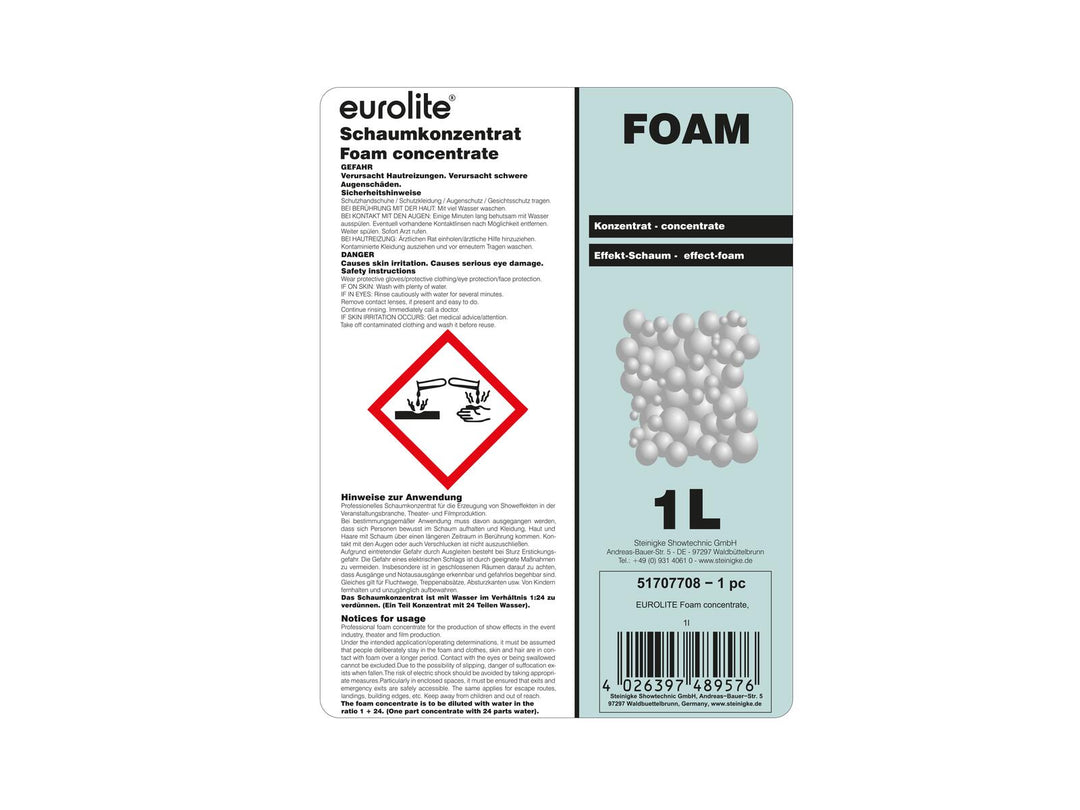 EUROLITE Schaumkonzentrat, 1l