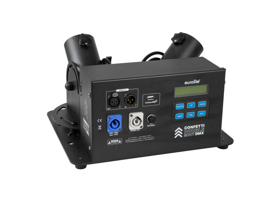 EUROLITE Konfetti-Doppelschuss DMX