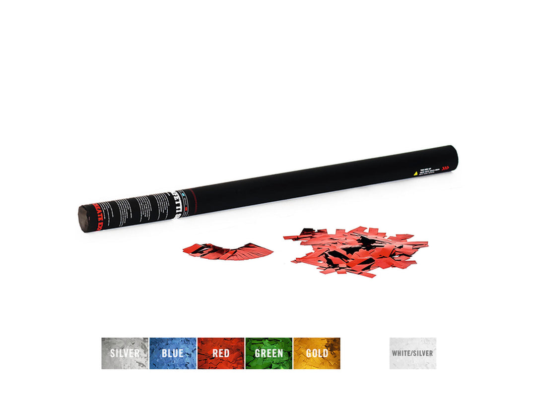 TCM FX Handheld-Konfettikanone 80cm, metallisch rot