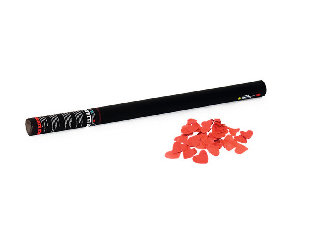 TCM FX Handheld-Konfettikanone 80cm, rote Herzen