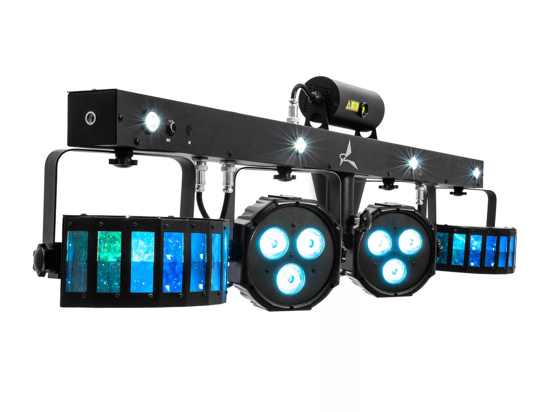 EUROLITE Set LED KLS Laser-Bar FX + M-3 Lautsprecher-Systemständer