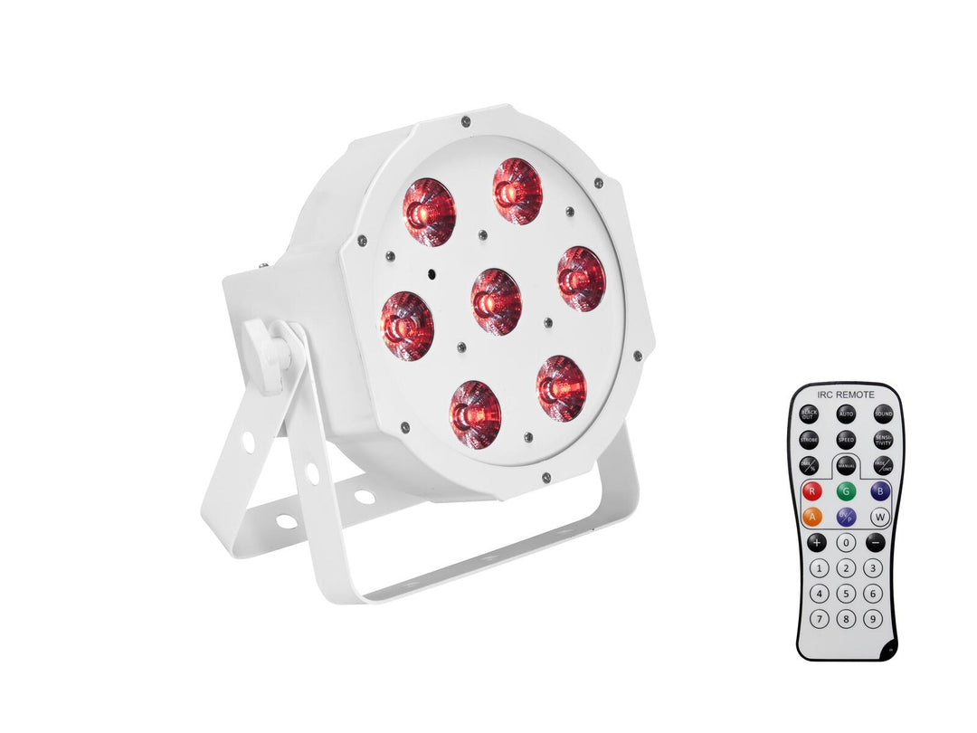 EUROLITE Set 4x LED SLS-7 HCL Bodenstrahler weiß + Case