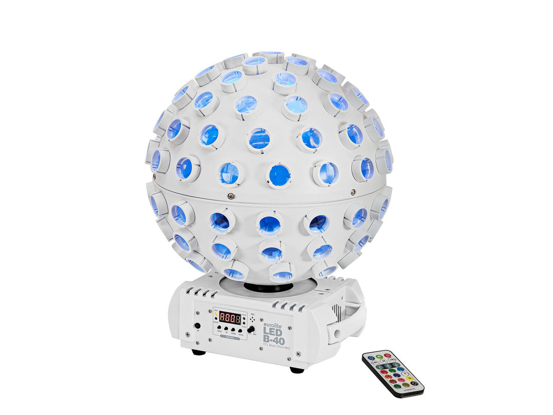 EUROLITE Set LED B-40 HCL Beam Effect MK2 weiß + Koffer
