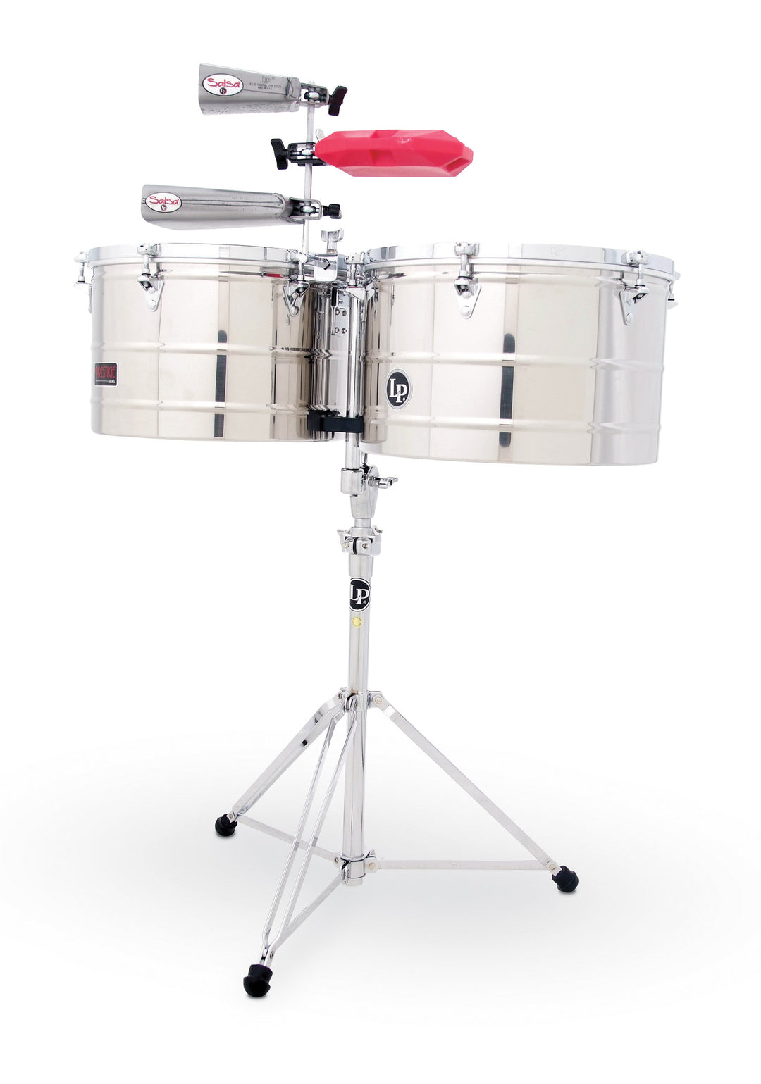 Latin Perkussion Timbales Prestige Thunder Timbs - Edelstahl (LP1516-S)