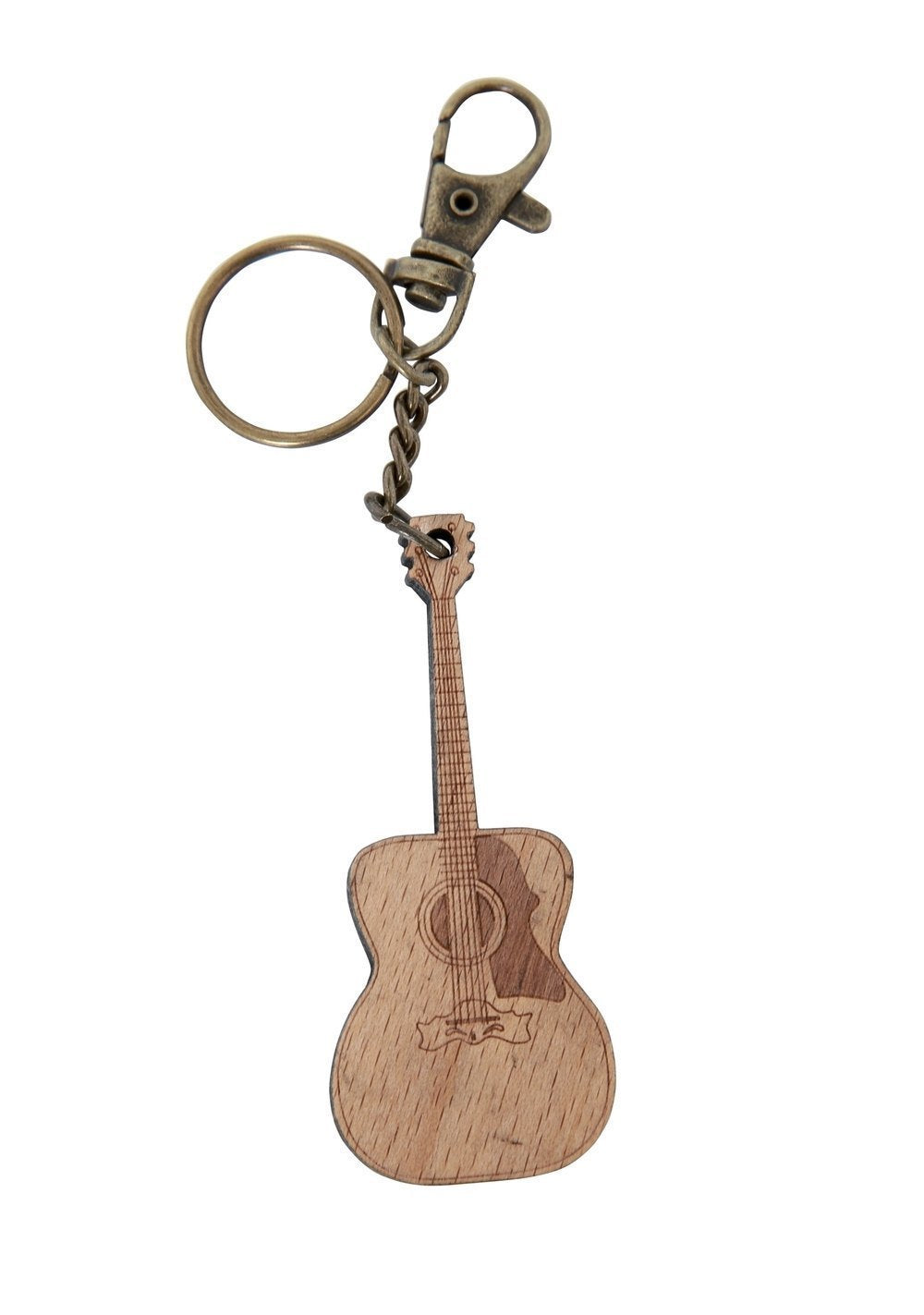 GEWA Schlüsselanhänger in Form einer gitarren, Holz