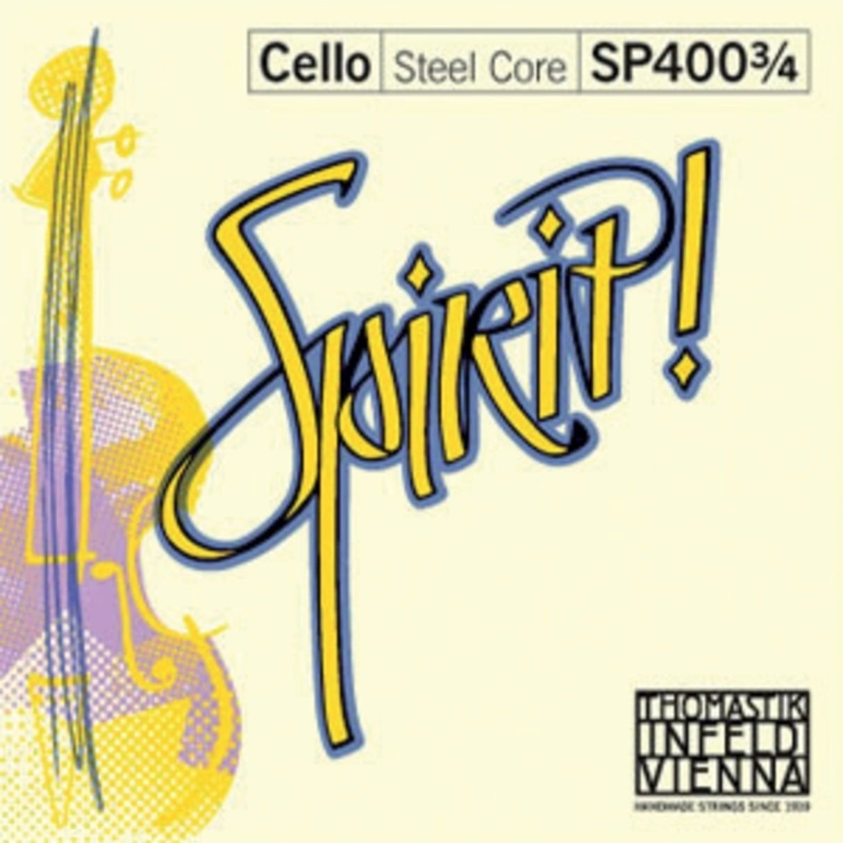 Thomastik-Infeld Cello Strings Spirit Fractonal – for small sizes - Set 3/4 (SP4003/4)