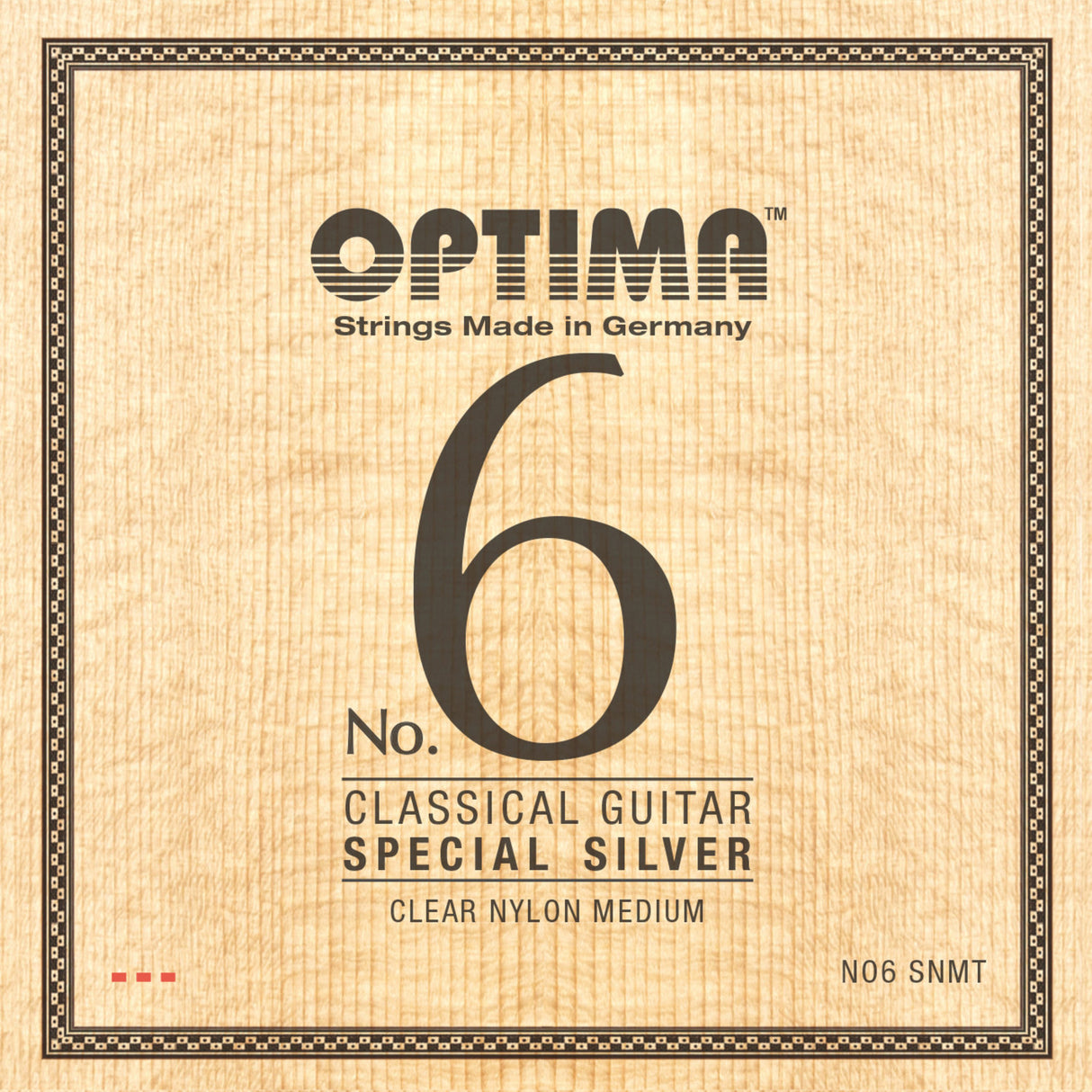 Optima Saiten für klassische Gitarren No. 6 Special Silver - Set Nylon medium (NO6.SNMT)