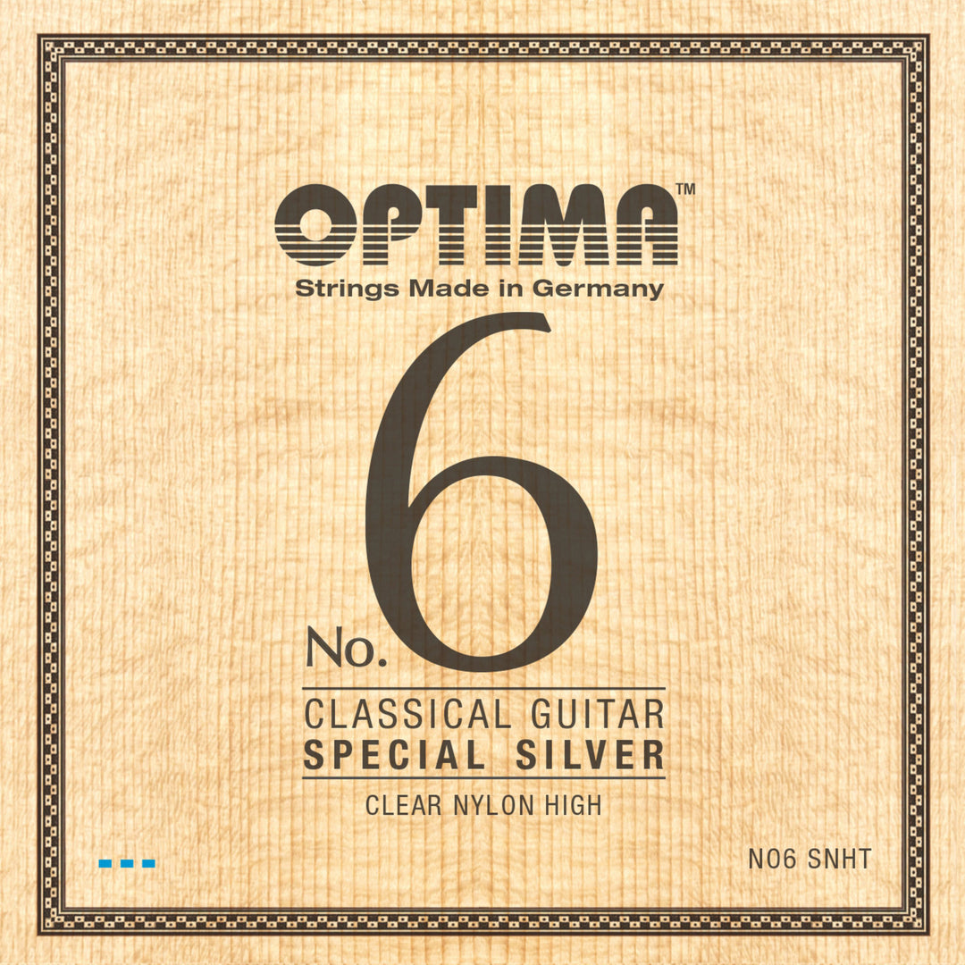 Optima Saiten für klassische Gitarren No. 6 Special Silver - Set Nylon hoch (NO6.SNHT)