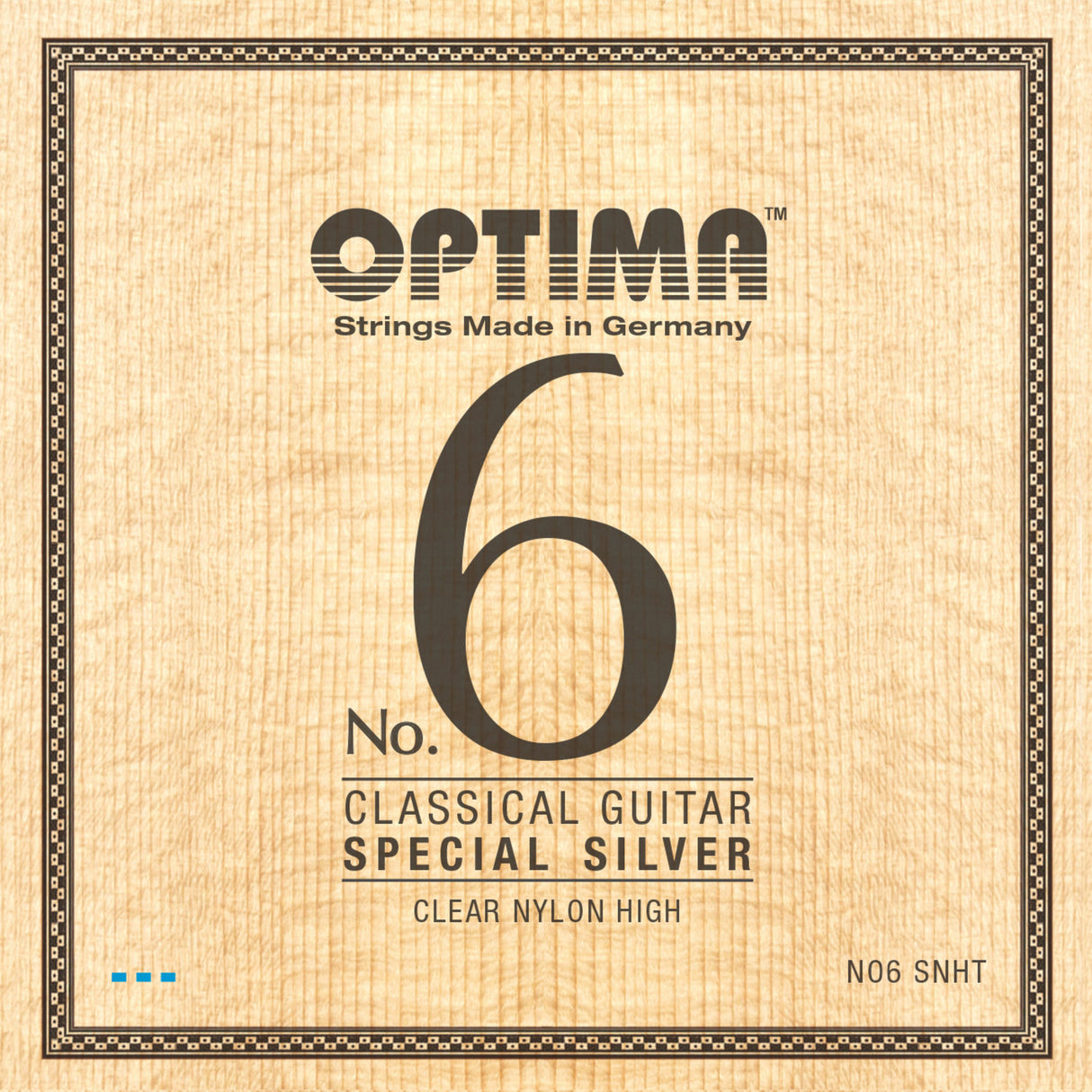 Optima Saiten für klassische Gitarren No. 6 Special Silver - Set Nylon hoch (NO6.SNHT)