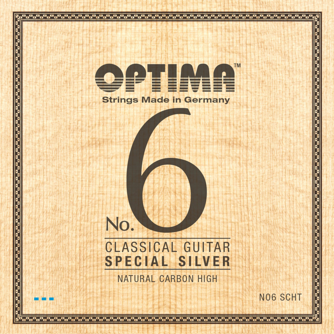 Optima Saiten für klassische Gitarren No. 6 Special Silver - Set Carbon high (NO6.SCHT)