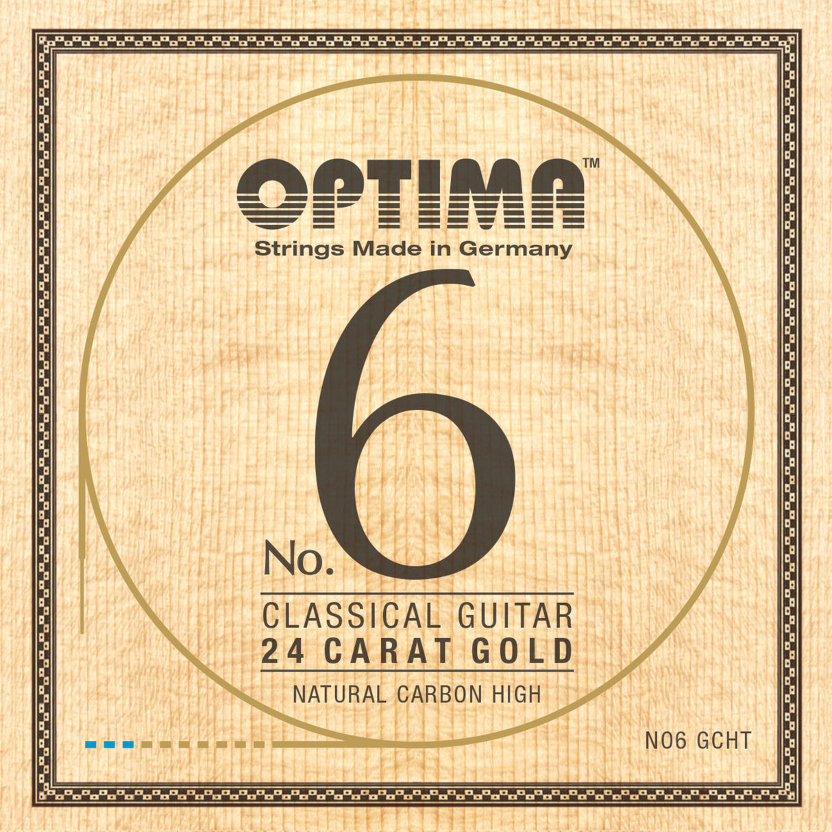 Optima Saiten für klassische Gitarren No. 6 24 Karat Gold - Set Carbon Gold hoch (NO6.GCHT)