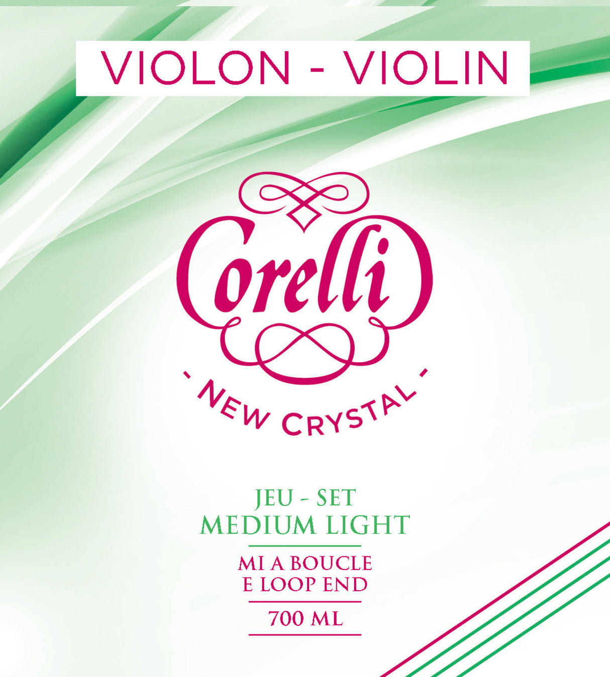 Corelli Violin strings New Crystal - 3/4 Set (3700M)