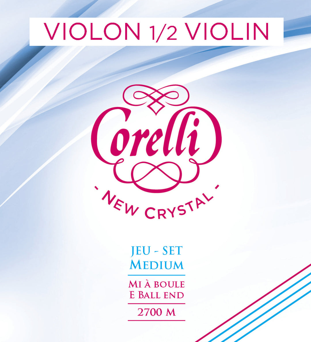Corelli Geigen Saiten New Crystal - 1/2 Satz (2700M)