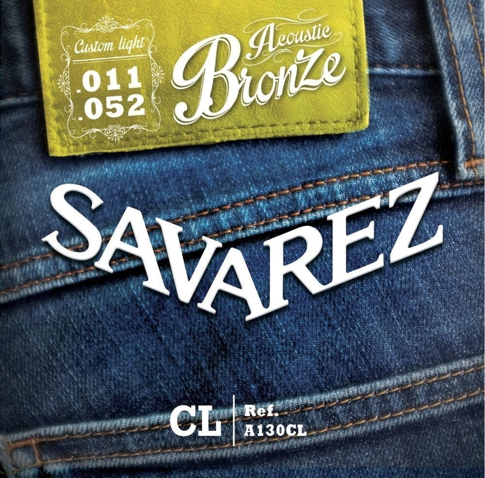 Savarez A130CL Bronze westerngitarren-Saiten, custom light .011 bis .052