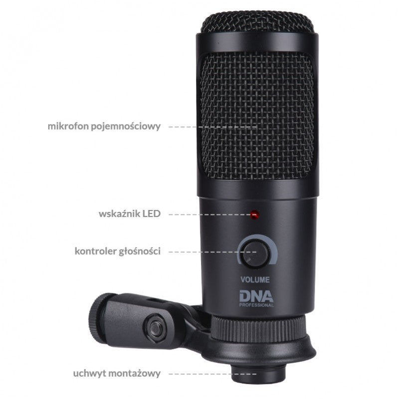 DNA CM USB KIT Kondensator USB Mikrofon Schwenkarm Popfilter Kabelset