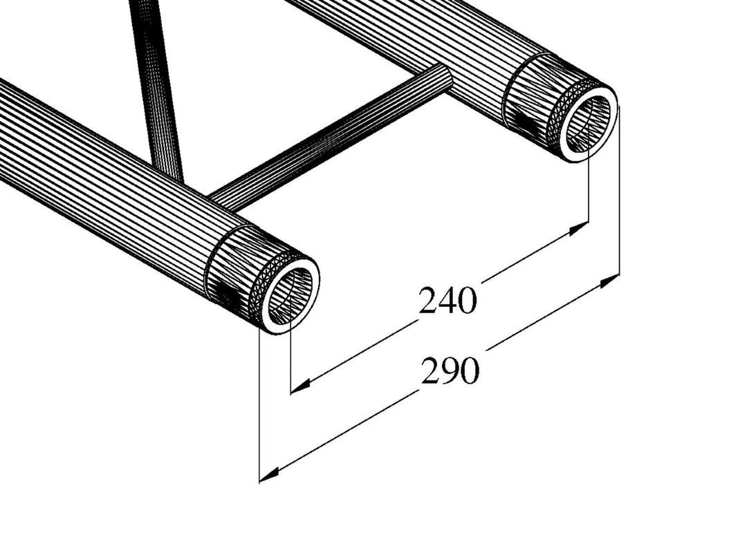 ALUTRUSS BILOCK BQ2-S1500 2-Wege-Querträger bk