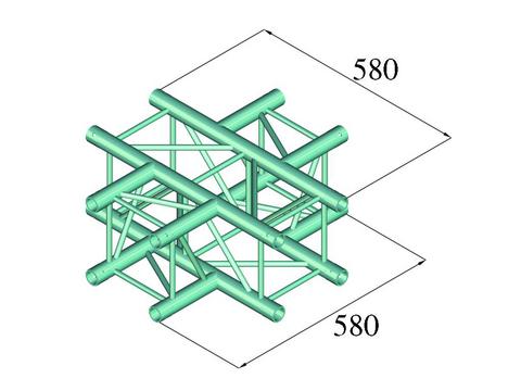 Alutruss DECOLOCK DQ4-PAC41 4-Wege Kreuzstück