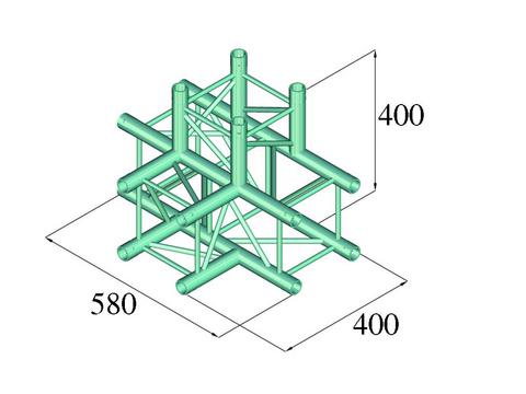 Alutruss DECOLOCK DQ4-PAT42 4-Wege T-Stück