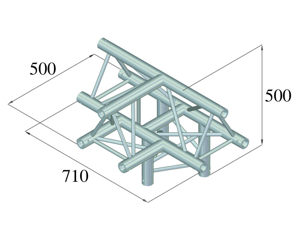ALUTRUSS TRILOCK 6082AT-43 4-Wege-Stück /\