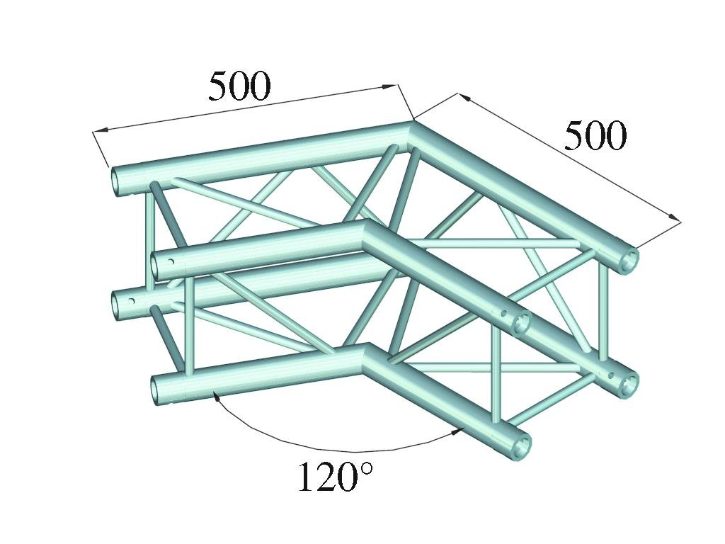Alutruss QUADLOCK 6082C-22 2-Wege Ecke (120°)