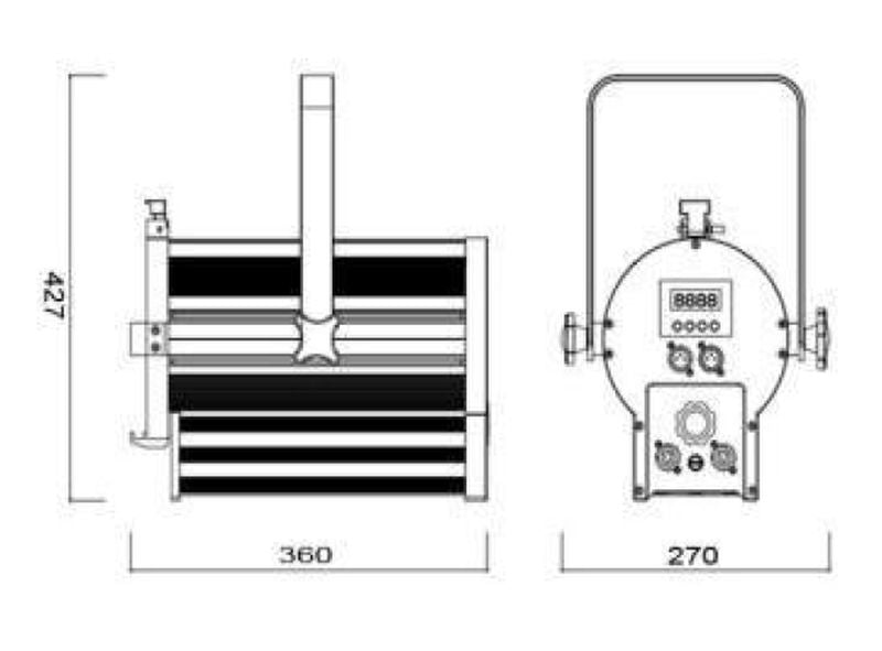 Atomic Pro Theatre Spot Scala 200 COB RGBL